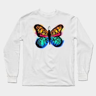 Colorful Hope Butterfly Long Sleeve T-Shirt